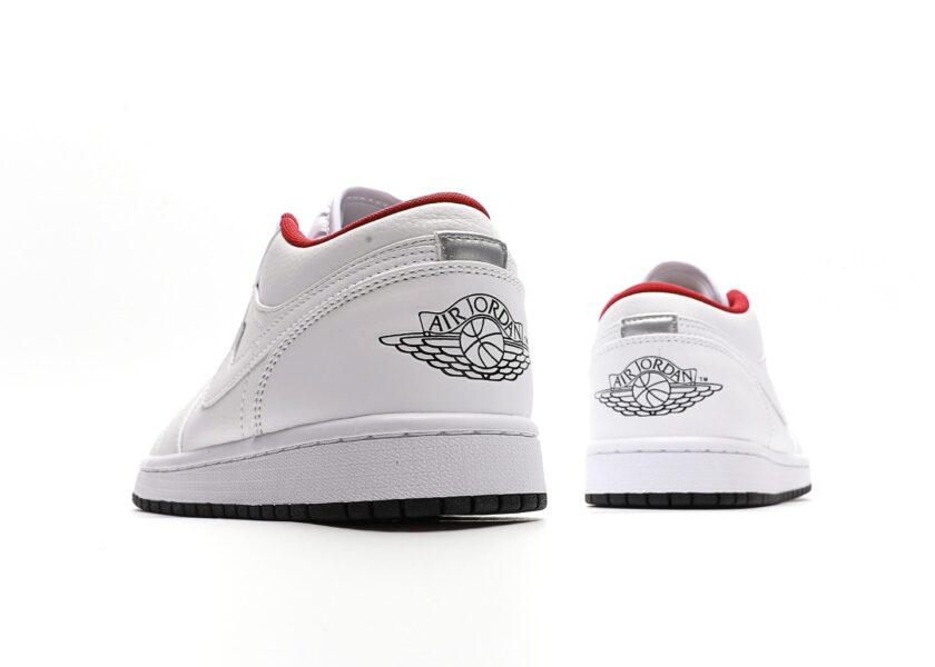 Air Jordan 1 Low White Red Black - Image 6