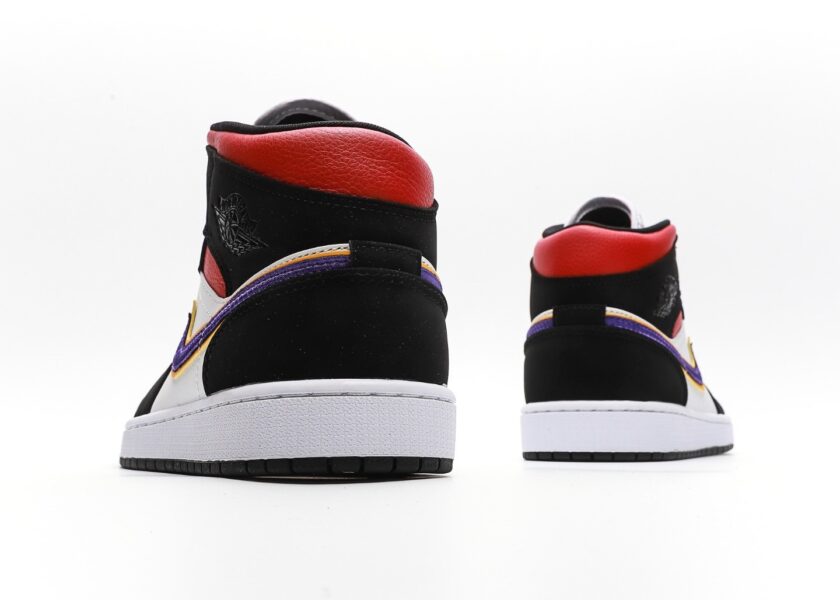 Air Jordan 1 Mid Purple White Red - Image 6