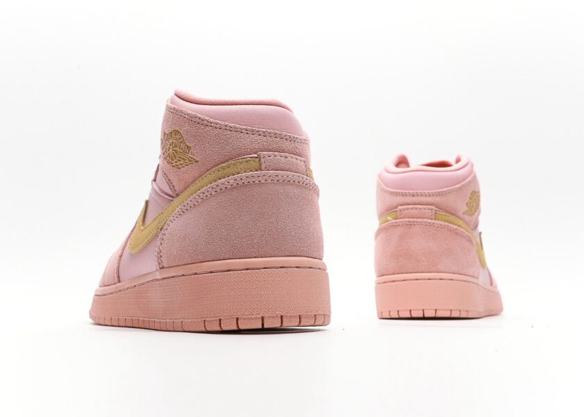 Air Jordan 1 Mid Coral Gold - Image 6