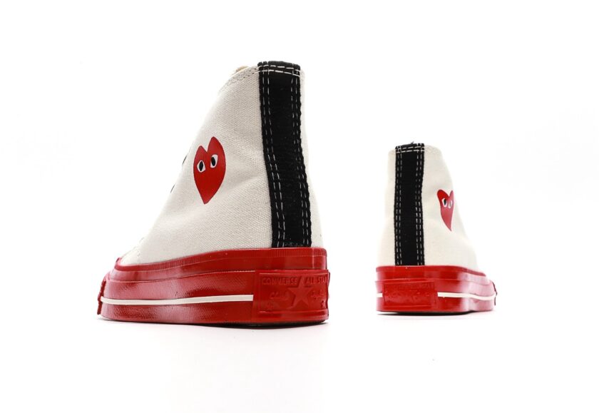 Comme Des Garçons Play X Chuck 70 High 'Pristine Red' - Image 6