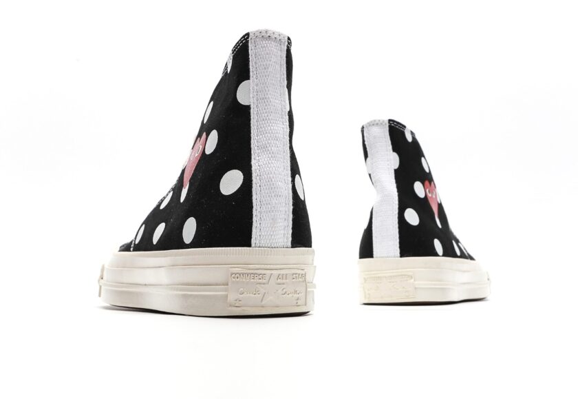 Comme des Garçons x Chuck Taylor All Star 70 Hi 'Black Polka Dot' - Image 6