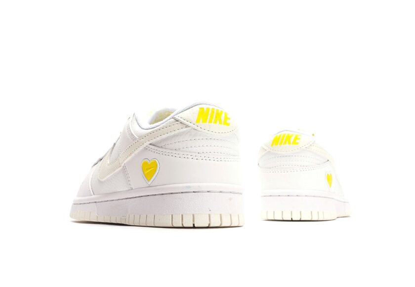 Dunk Low White Yellow Heart - Image 6