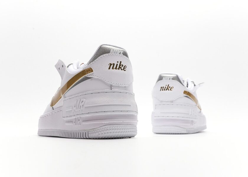 Air Force 1 Shadow Gold Silver - Image 6