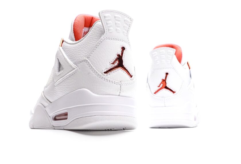 Air Jordan 4 White Metallic Orange [PK GOD] - Image 6