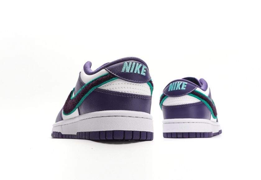 Dunk Low Chenille Swoosh Purple White - Image 6