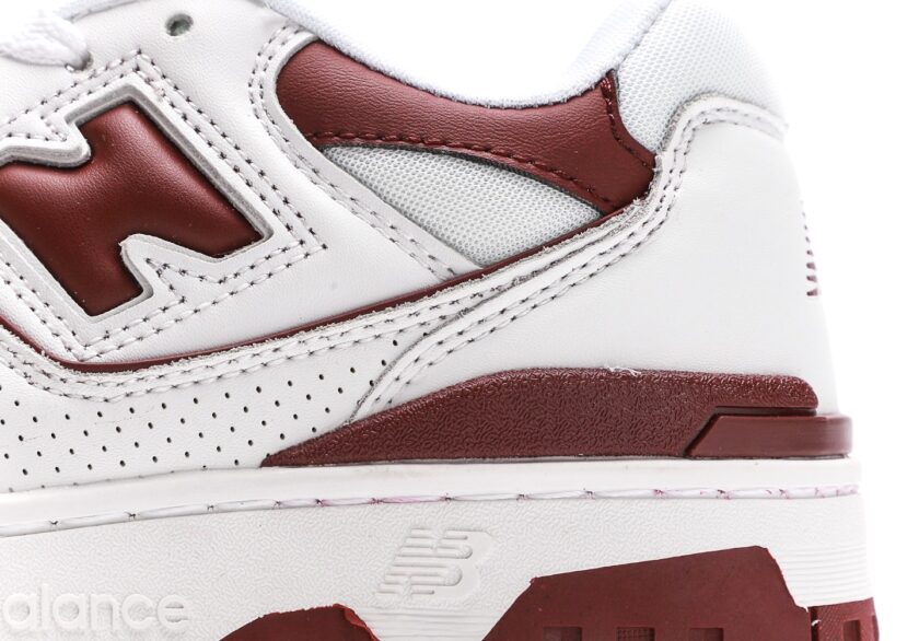 New Balance 550 Sea Salt Burgundy - Image 7