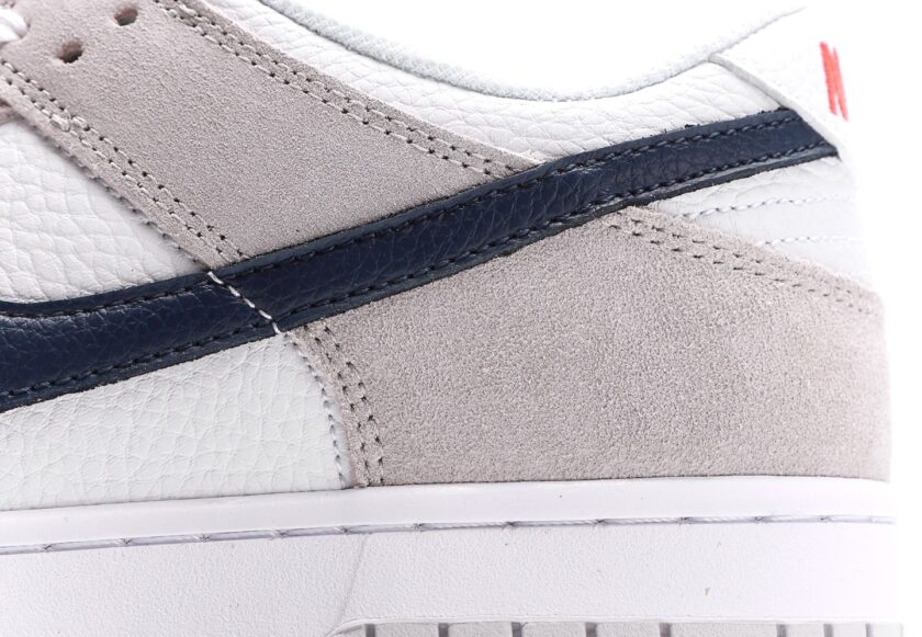 Dunk Low "Grey/Navy" Mini Swoosh - Image 7