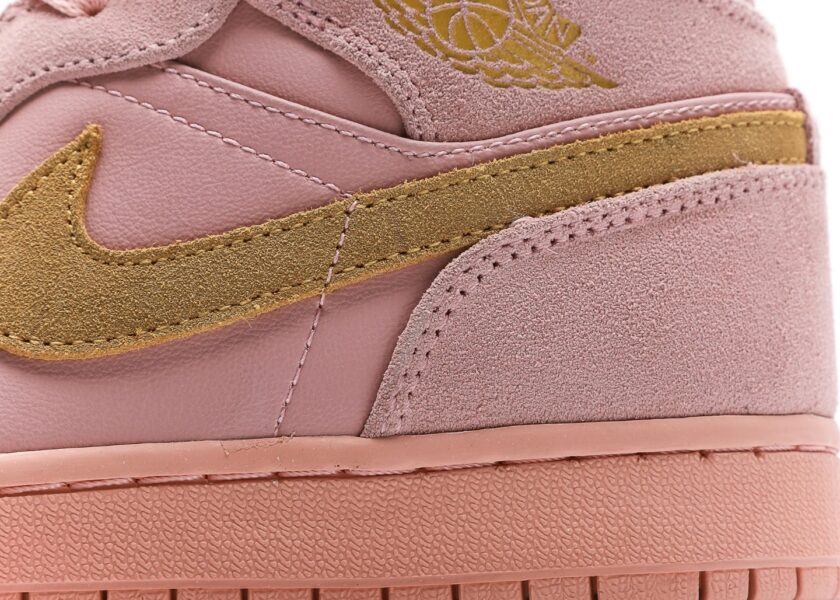 Air Jordan 1 Mid Coral Gold - Image 7