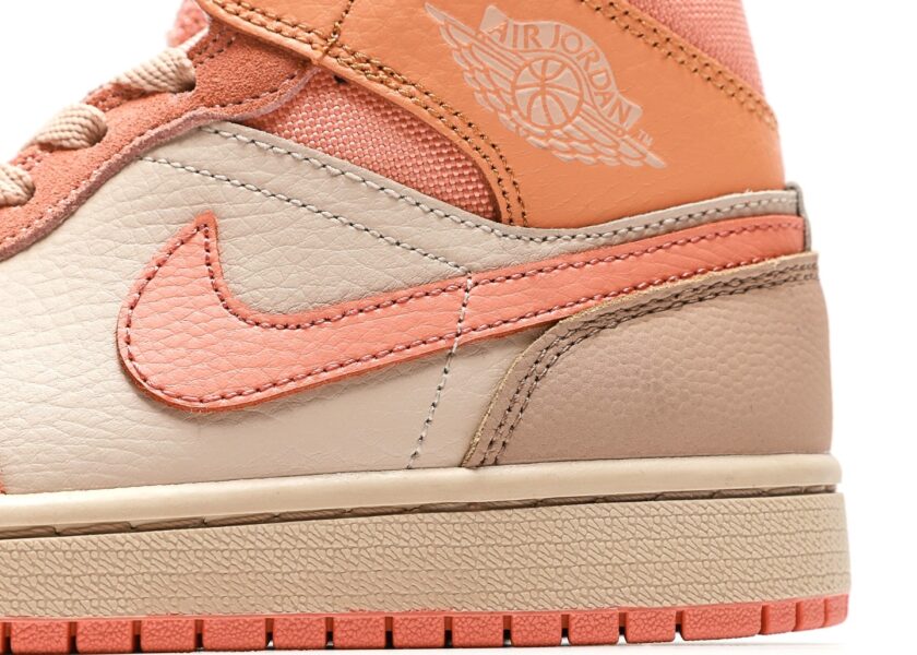 Air Jordan 1 Mid Apricot Orange - Image 7