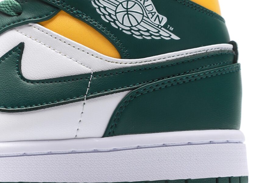 Air Jordan 1 Mid Green Yellow - Image 7