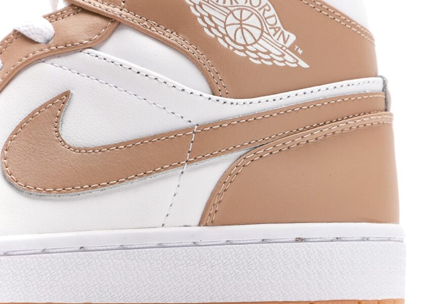 Air Jordan 1 Mid Tan Gum - Image 7