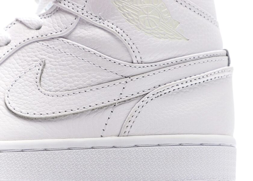 Air Jordan 1 Mid Triple White - Image 7