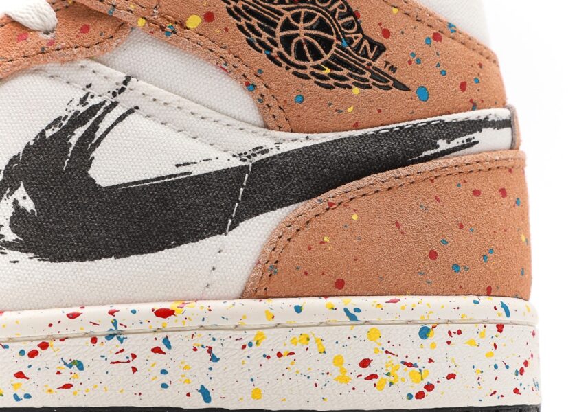 Air Jordan 1 Mid SE Brushstroke - Image 6