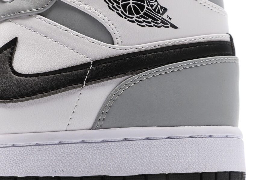 Air Jordan 1 Mid Light Smoke Grey - Image 7