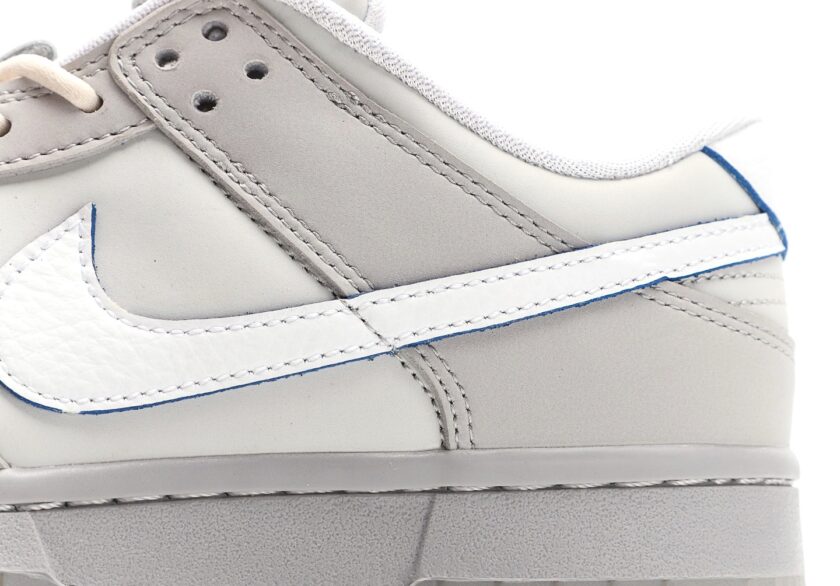 Dunk Low Premium Leather Grey White - Image 7