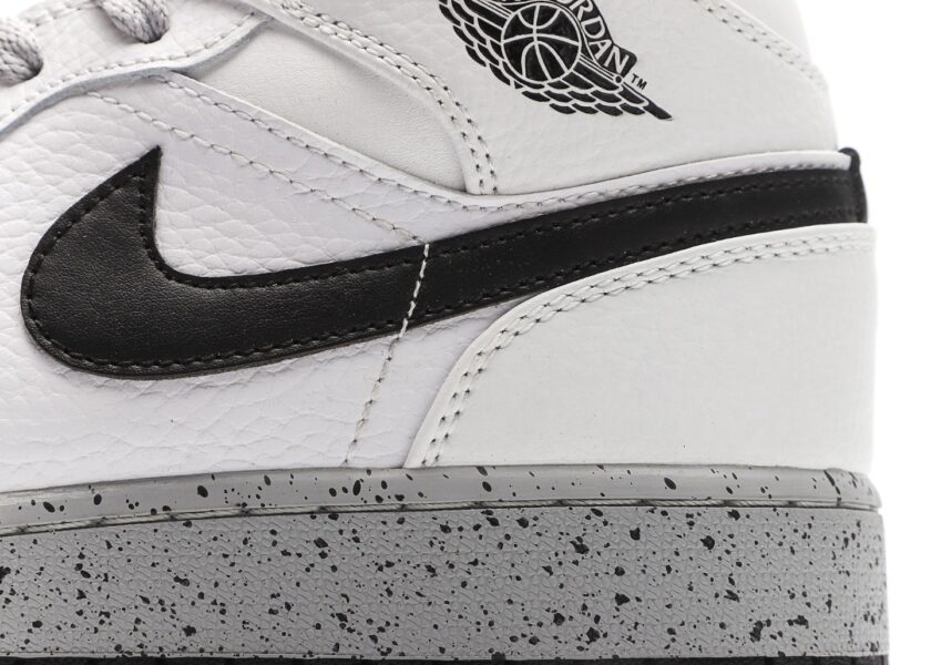 Air Jordan 1 Mid White Cement - Image 7