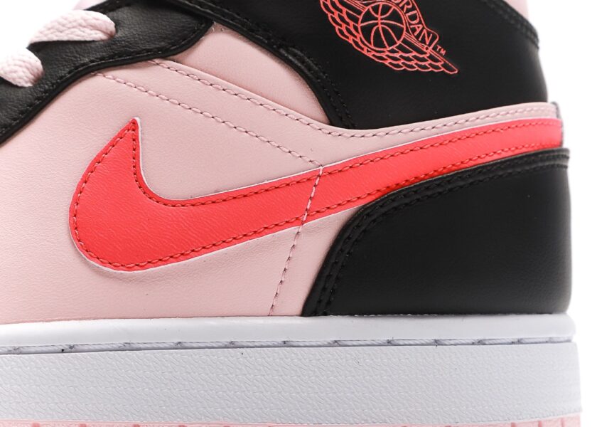 Air Jordan 1 Mid GS Pink Crimson - Image 7