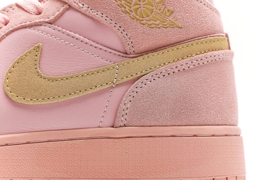 Air Jordan 1 Mid Coral Gold - Image 7