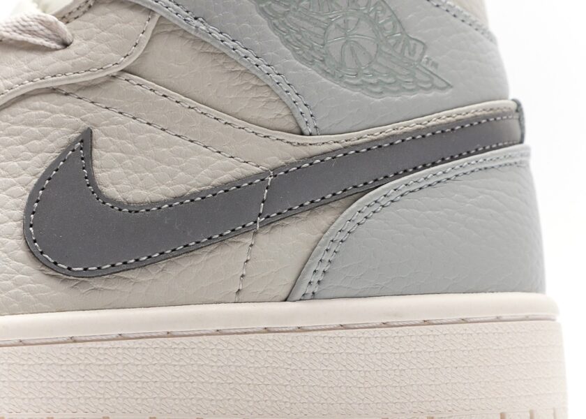 Air Jordan 1 Mid Grey - Image 7