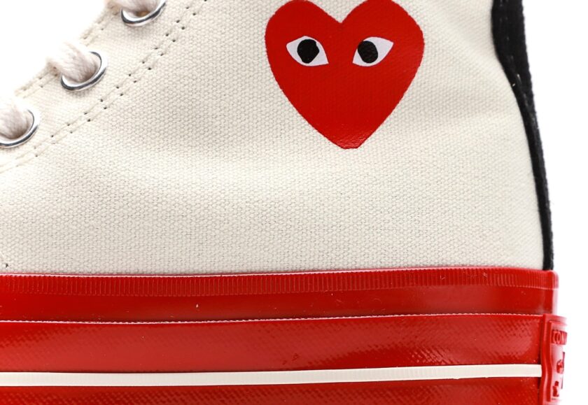 Comme Des Garçons Play X Chuck 70 High 'Pristine Red' - Image 7