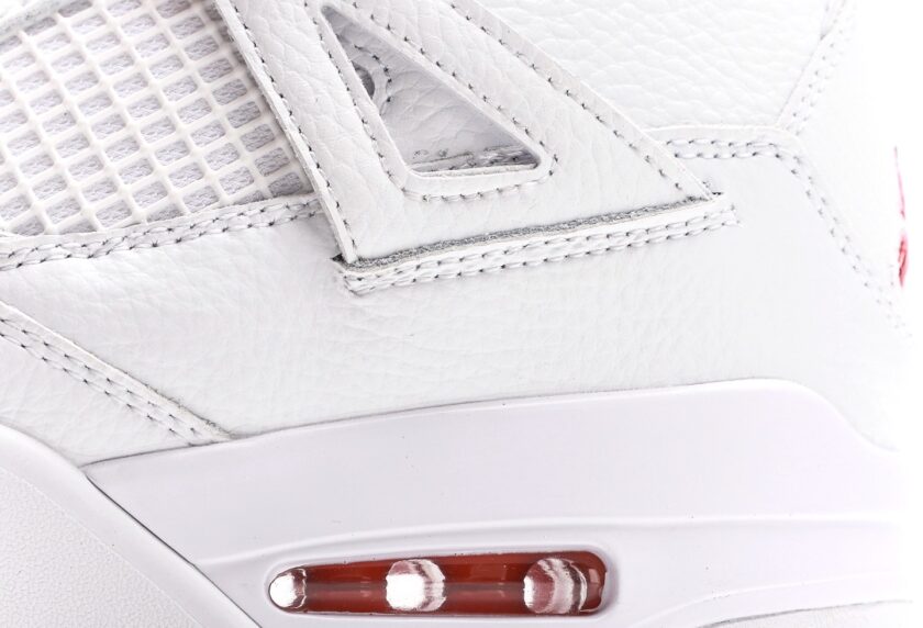 Air Jordan 4 White Metallic Orange [PK GOD] - Image 7