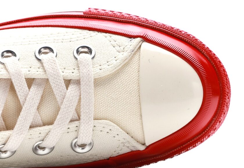 Comme Des Garçons Play X Chuck 70 High 'Pristine Red' - Image 8