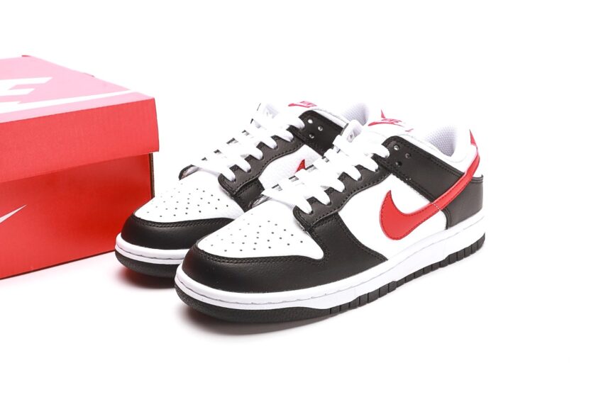 Dunk Low Black White Red [PK GOD] - Image 9