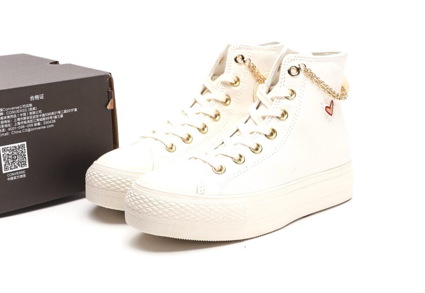 Chuck Taylor All Star Lift Platform Gold Chain - Image 9