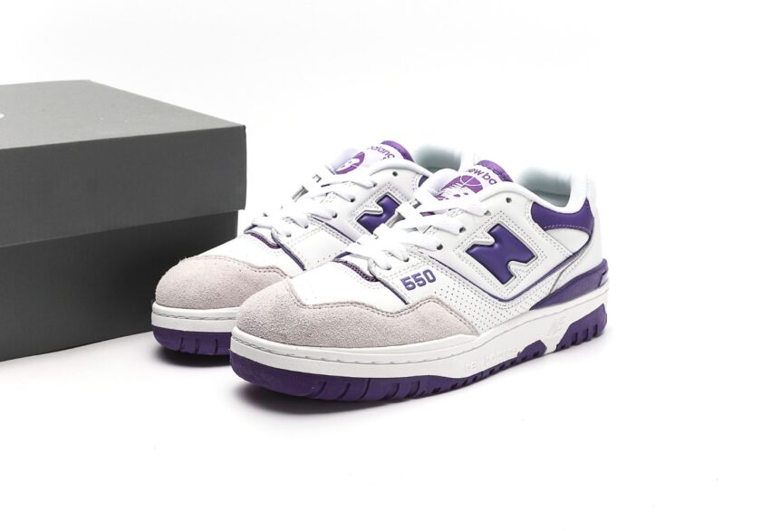 New Balance 550 White Purple - Image 9