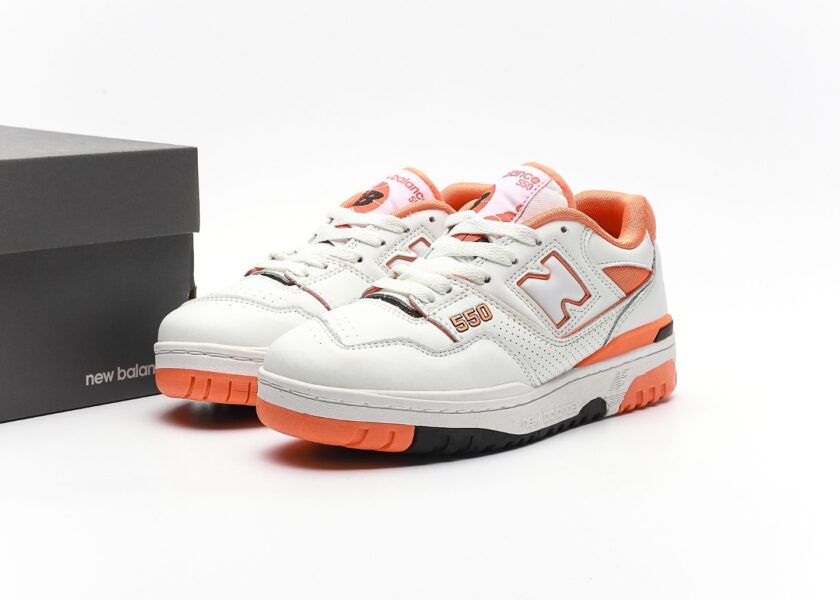 New Balance 550 White Orange - Image 9