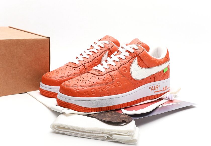 Louis Vuitton x Nike Air Force 1 Low [PK GOD] - Image 9