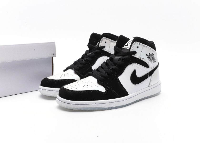 Air Jordan 1 Mid White Black Diamond - Image 9