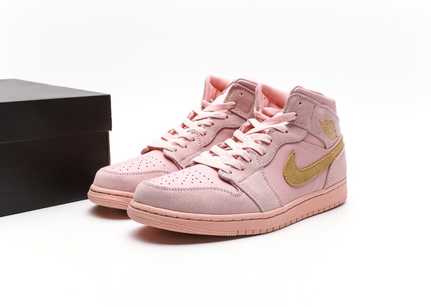 Air Jordan 1 Mid Coral Gold - Image 9