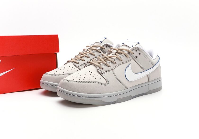 Dunk Low Premium Leather Grey White [PK GOD] - Image 9