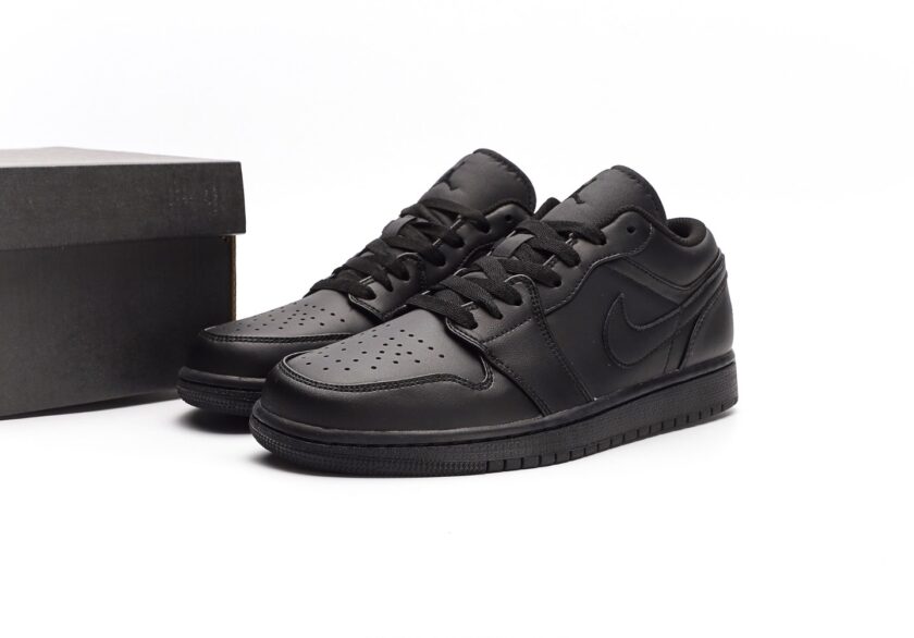 Air Jordan 1 Low "Triple Black" - Image 9