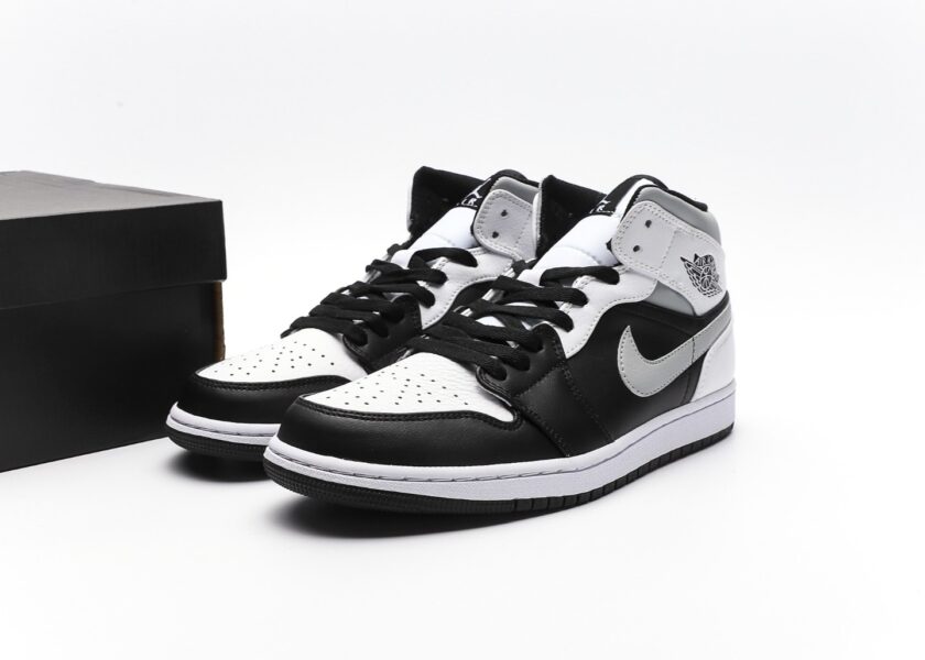 Air Jordan 1 Mid White Shadow - Image 9