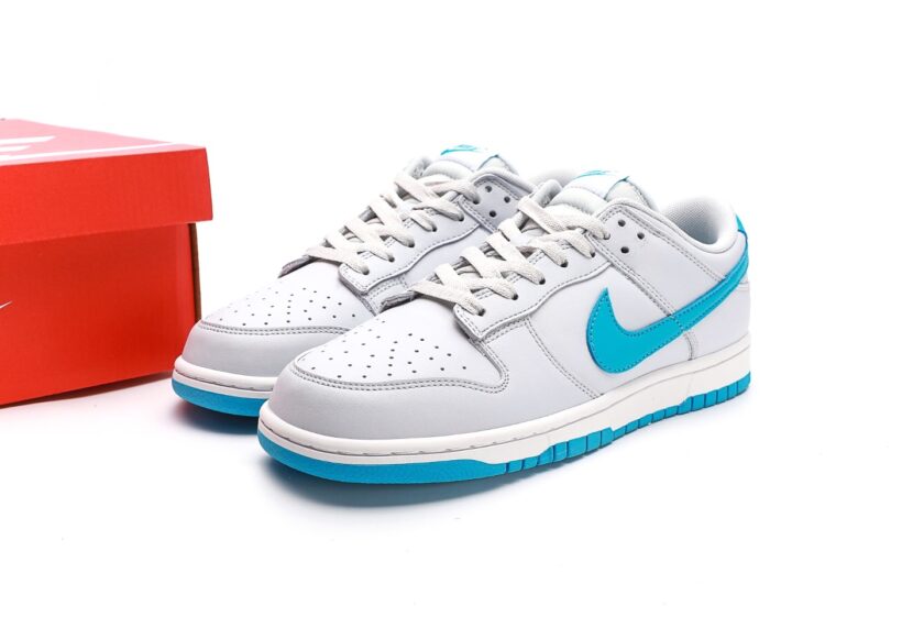 Dunk Low Light Bone Light Blue - Image 9