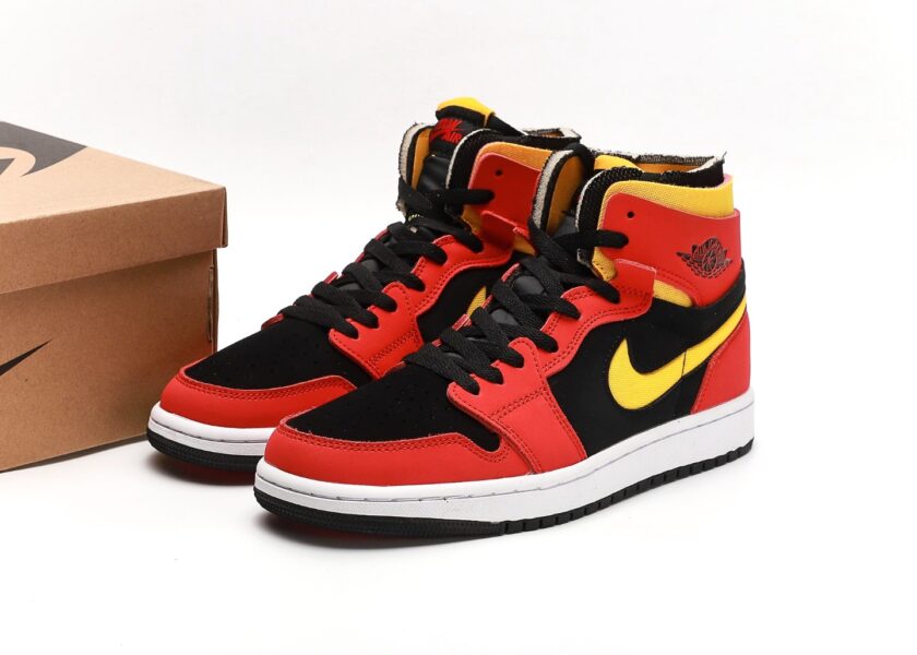 Air Jordan 1 Zoom CMFT Chile Red University Gold - Image 9