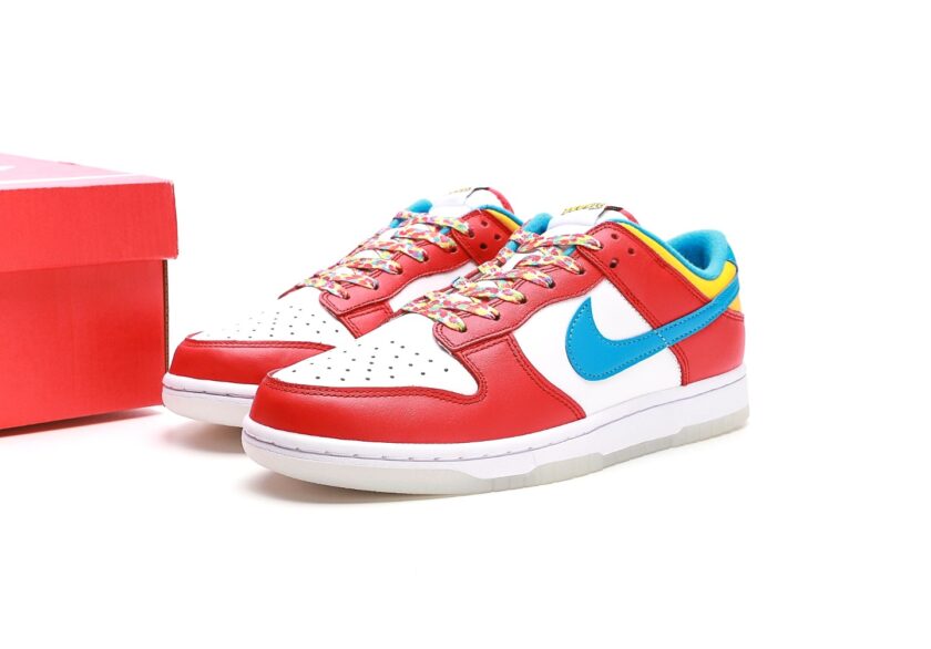 LeBron James x Nike Dunk Low Fruity Pebbles [PK GOD] - Image 9