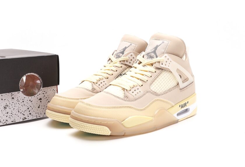 Air Jordan 4 Retro SP x OFF-WHITE Sail - Image 9