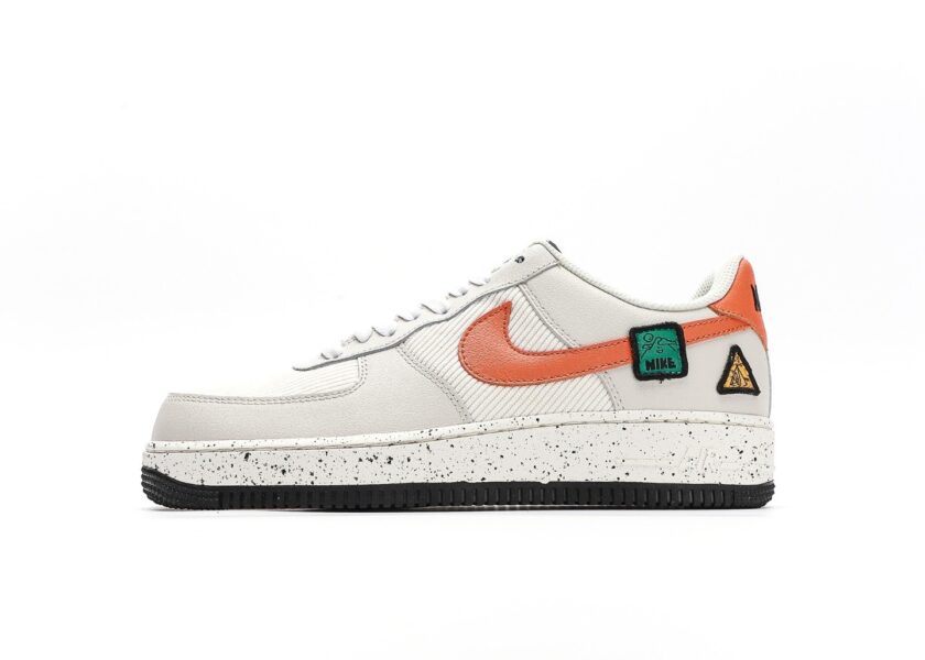 Air Force 1 GS White Starfish Orange