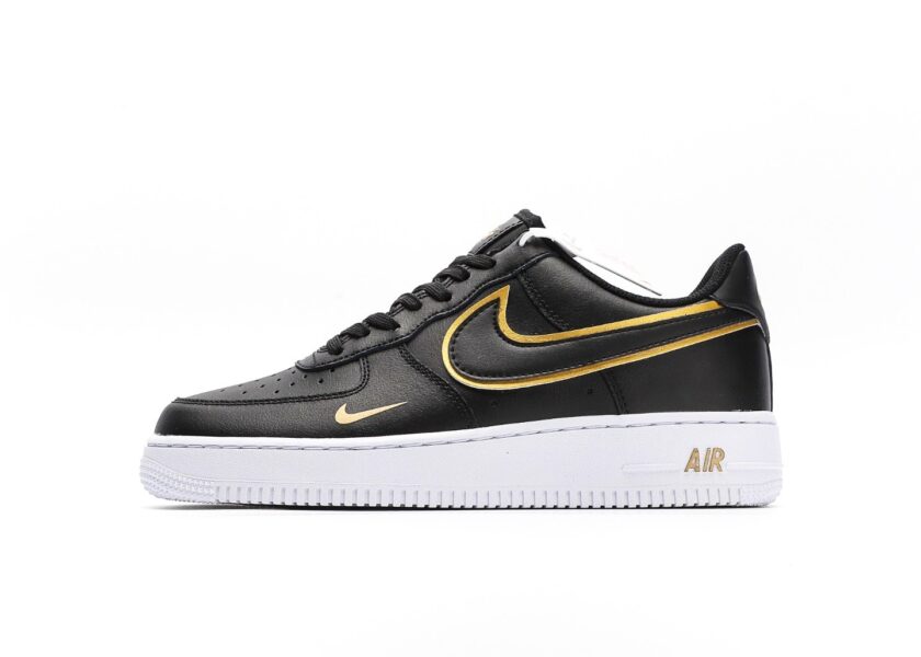 Air Force 1 Low Black Gold White