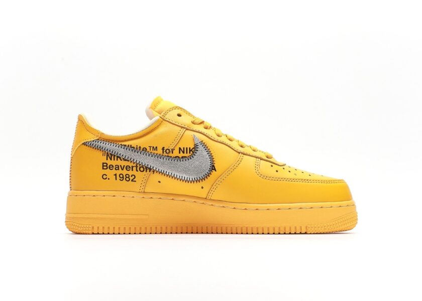 Off-White Nike Air Force 1 Low University Gold [PK GOD] - Image 2