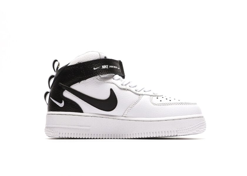 Air Force 1 Mid Utility White Black - Image 2