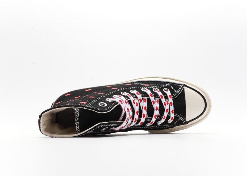 Chuck Taylor All-Star 70 Hi Embroidered Lips Vintage Black - Image 3