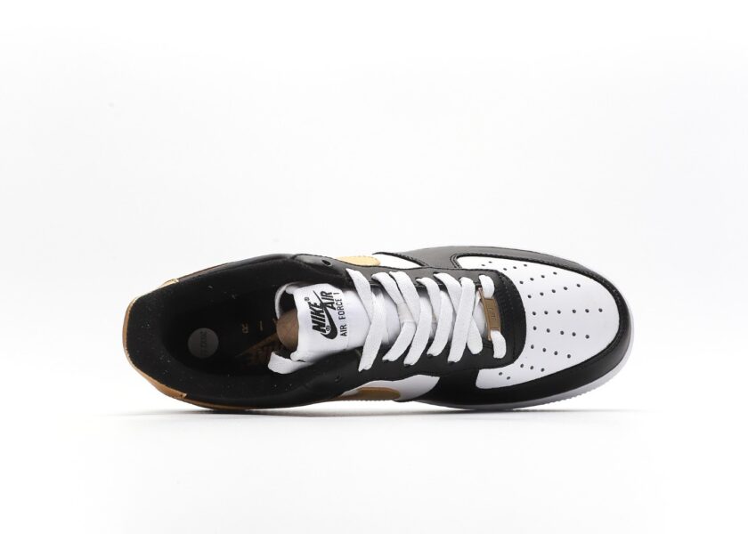 Air Force 1 Low Black White Metallic Gold - Image 3