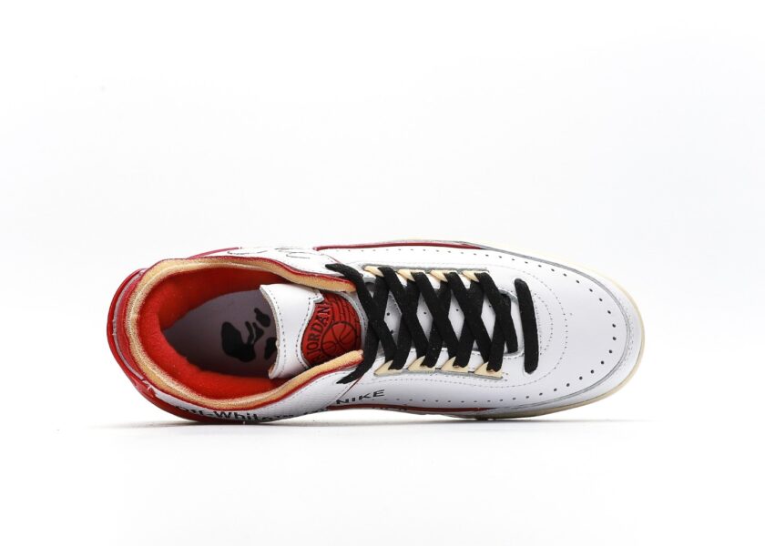 Off-White x Air Jordan 2 Low White Red [PK GOD] - Image 3