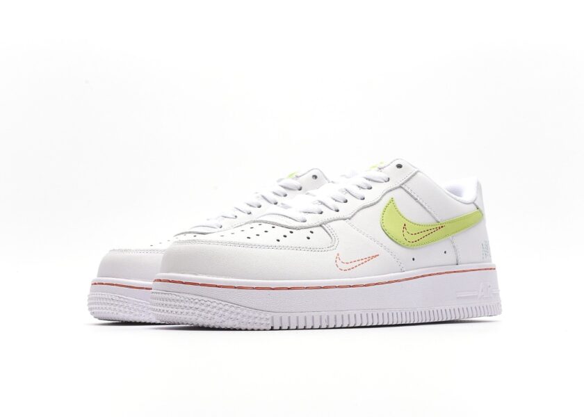 Air Force 1 GS White Bright Crimson - Image 5