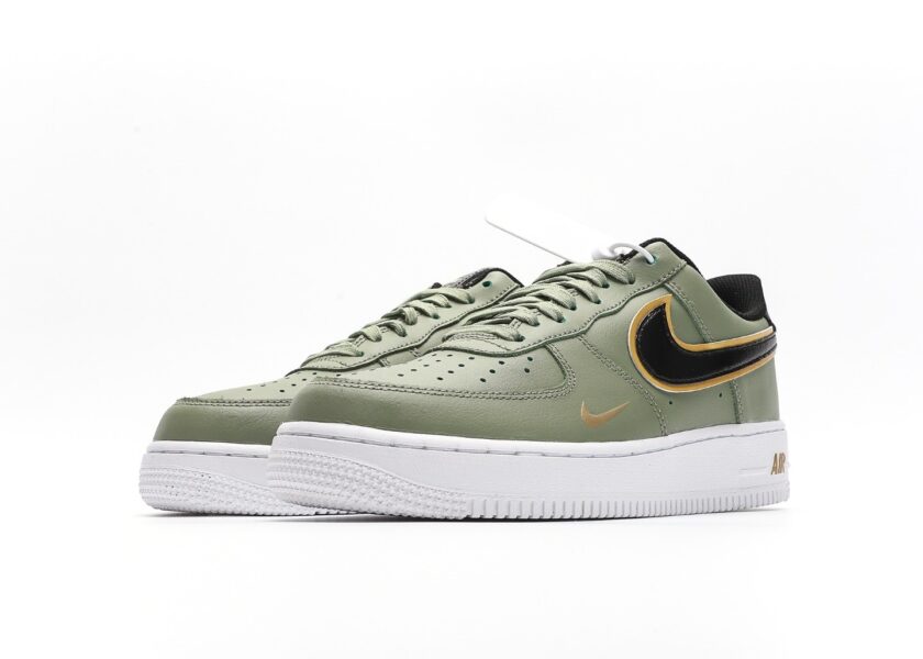 Air Force 1 Green Gold Swoosh - Image 5