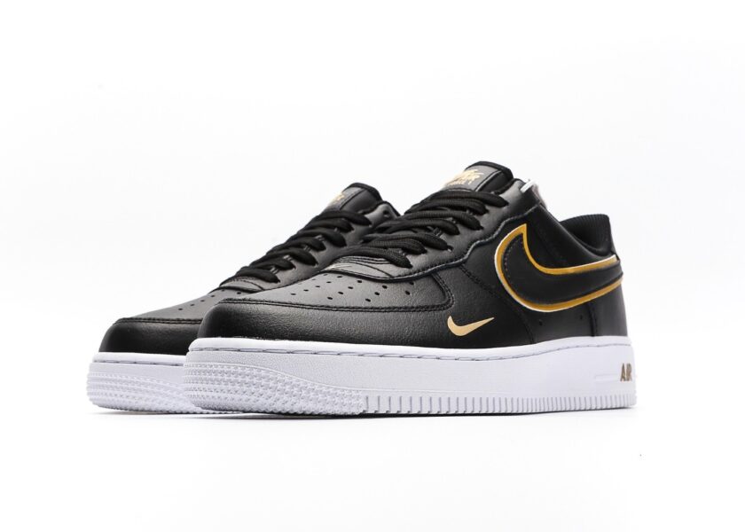 Air Force 1 Low Black Gold White - Image 5